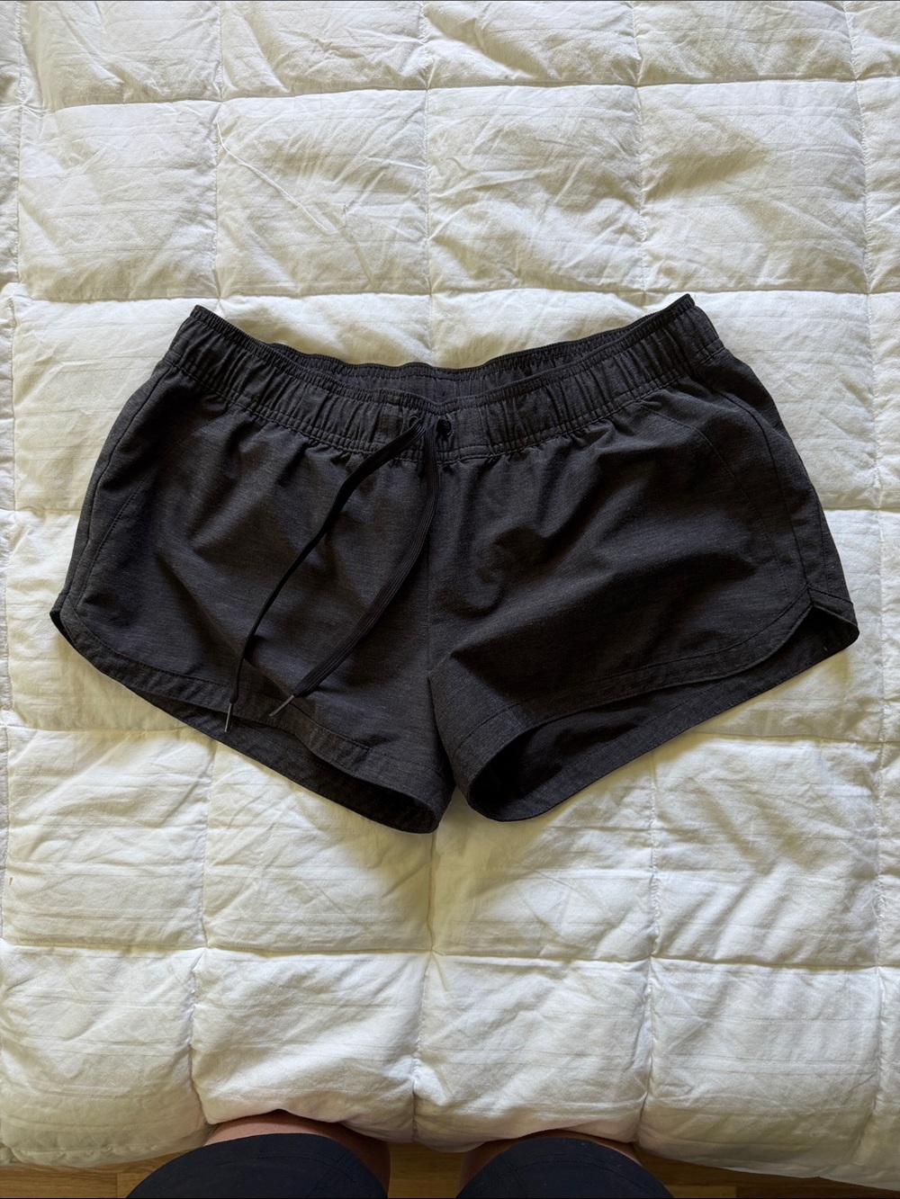 Prana Charcoal Women's Athletic Drawstring Shorts